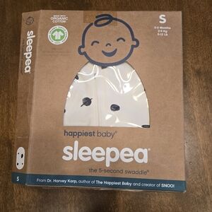 happiest Baby Sleepea 5 Second Baby Swaddle Ivory Planet Size S, 0-2 Months NEW